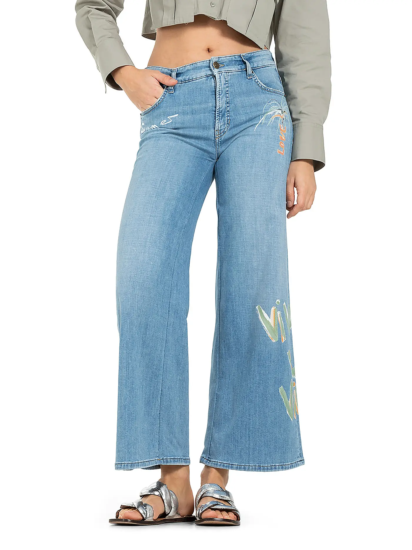 CAMBIO | Jeans Wide Leg 7/8 PALAZZO CROPPED | 